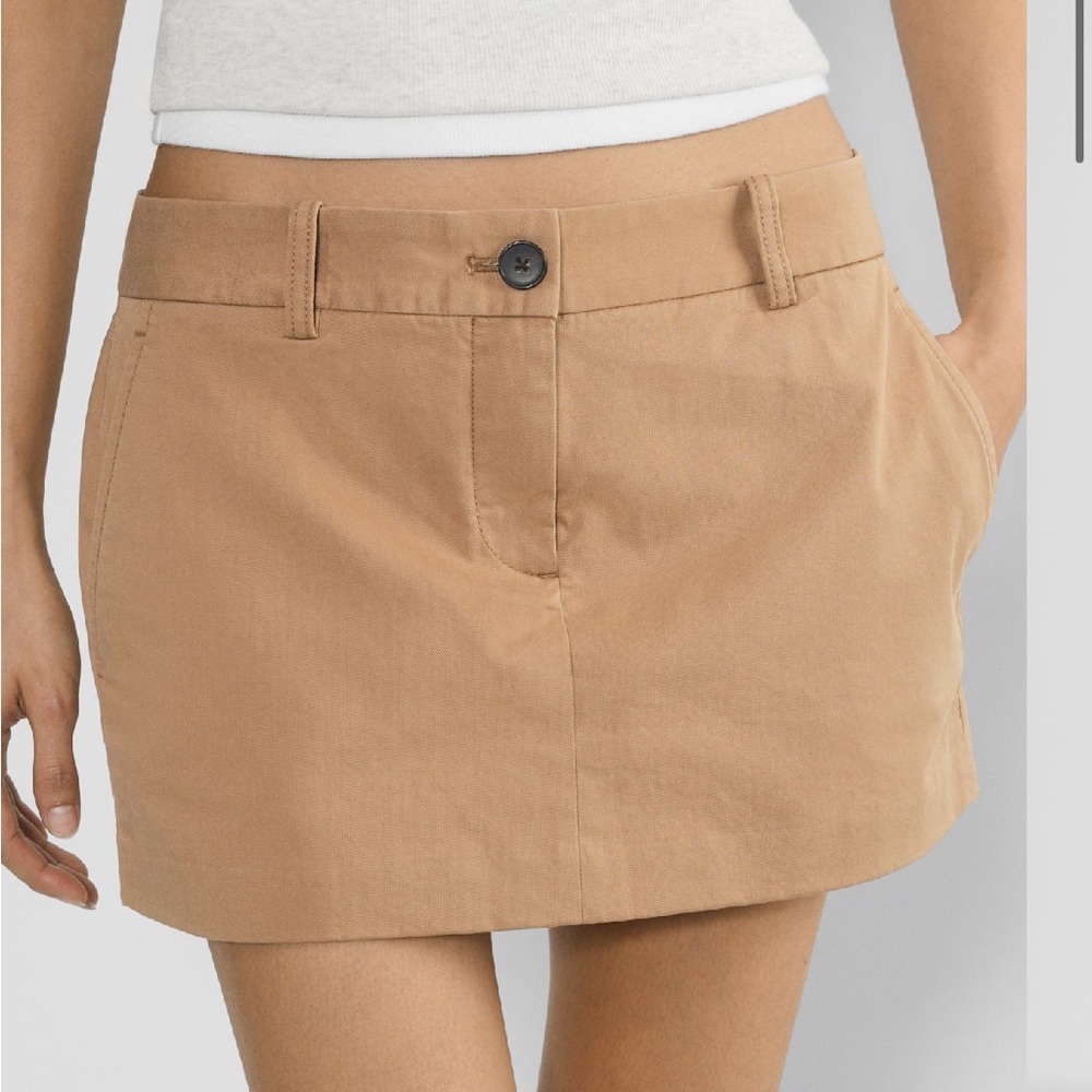 NWOT Aritzia Camel Mini Skirt